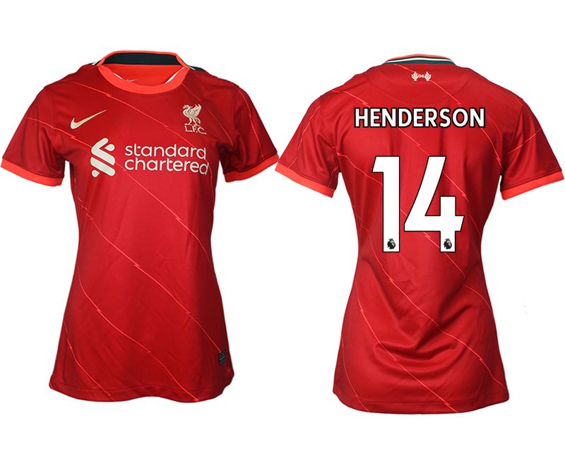 Women 2021-2022 Club Liverpool home aaa version red #14 Soccer Jerseys